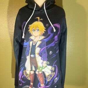 Anime Meliodas graphic hoodie pullover XL